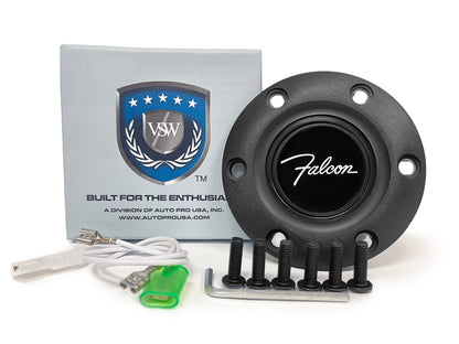 VSW S6 Black Horn Button with Falcon Emblem