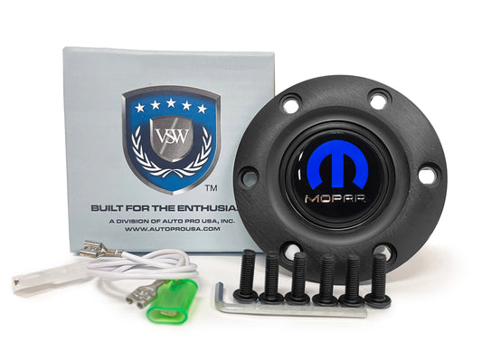 VSW S6 Black Horn Button with Mopar Emblem