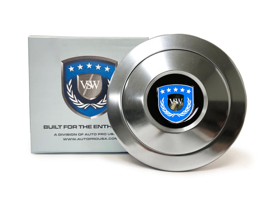 VSW S9 Premium Horn Button with Blue VSW Emblem