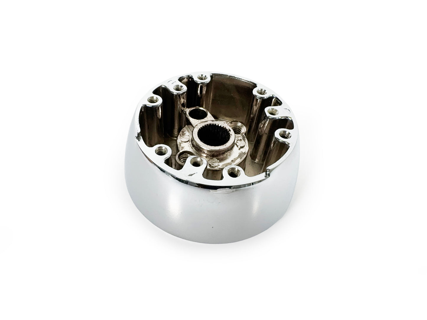 1967-1968 GM Wood Wheel Chrome Adapter, SWA1001CHR replaces OE# 3930062