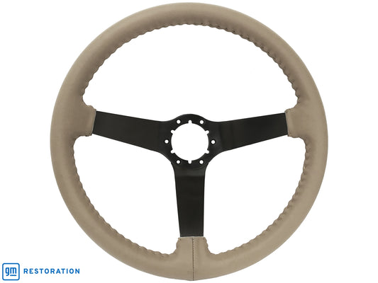 S6 Step Series Tan Steering Wheel Black Center