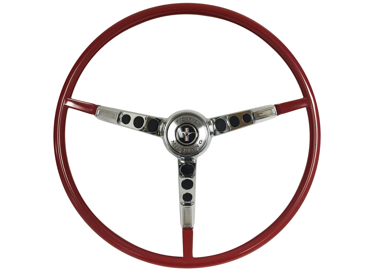 1964.5 Ford Mustang Red Steering Wheel Kit