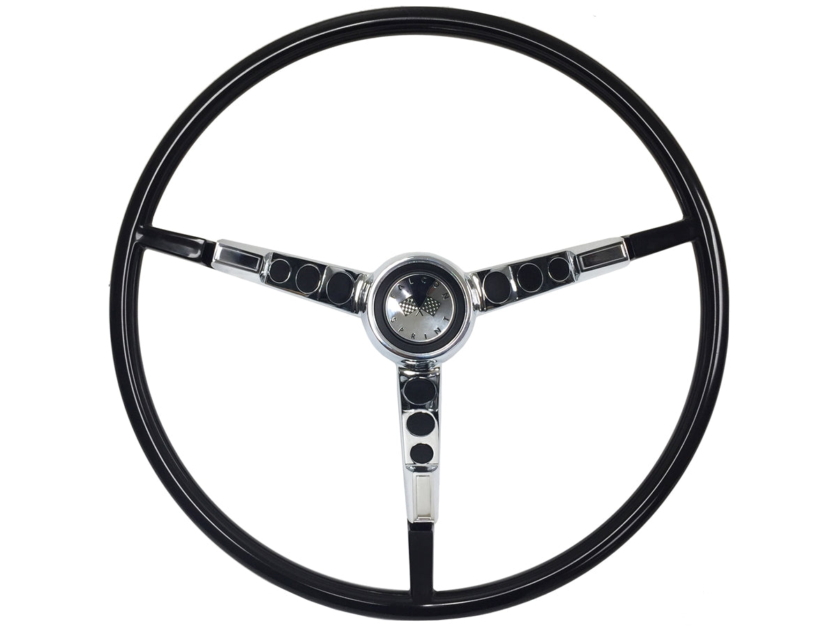 1964-65 Ford Falcon Black Steering Wheel Kit