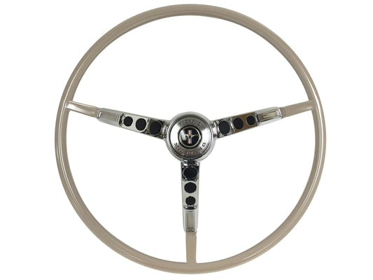 1965-66 Ford Mustang Parchment Steering Wheel Kit