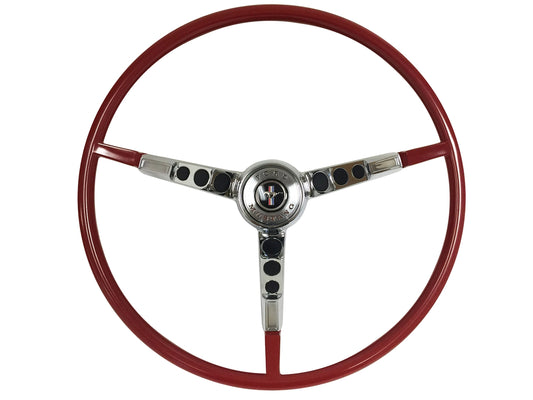 1965 Ford Mustang Red Steering Wheel Kit