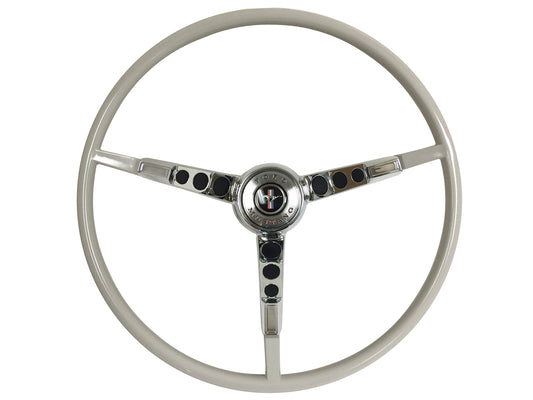 1965-1966 Ford Mustang White Steering Wheel Kit