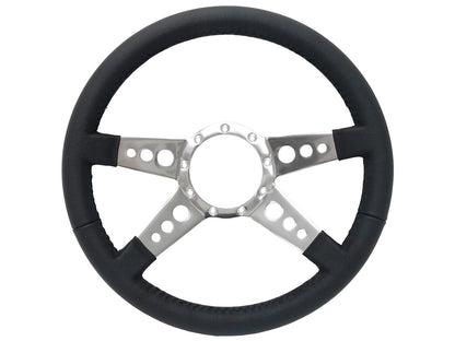 S9 Leather 4 Spoke Center with holes