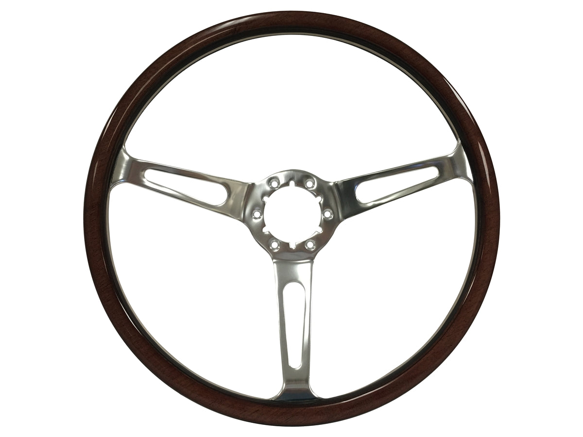 S6 Classic Espresso Wood  Steering Wheel