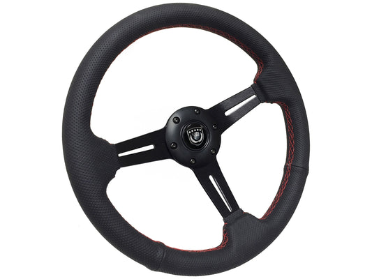 Auto Pro USA perforated Steering Wheel 6 bolt