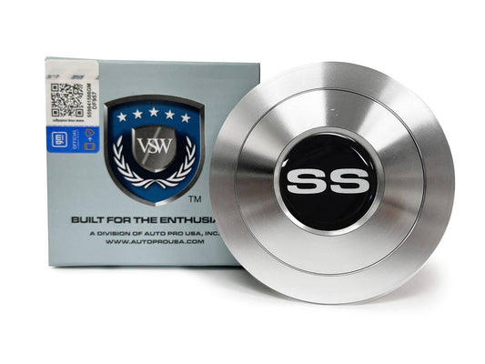 S9 Premium Horn Button Chevy Silver SS Emblem