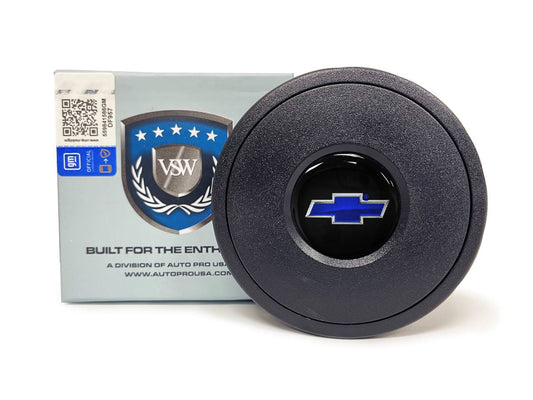 S9 Horn Button Blue Chevy Bow Tie